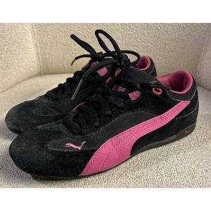 Puma Women's Speed Cat SD Black Pink Running Shoes Sneakers Size 5.5
